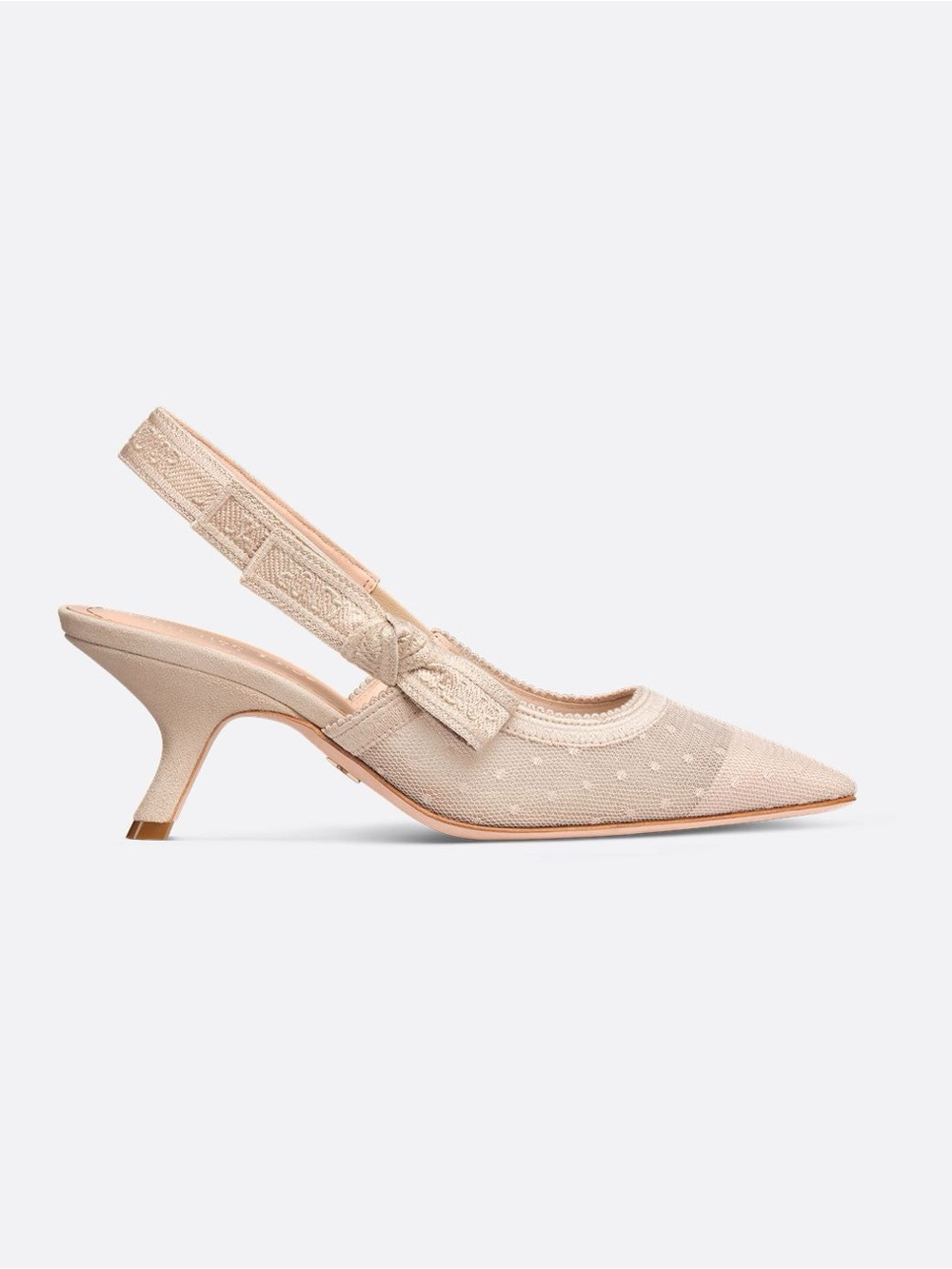 Dior J’Dior Beige Slingback Kitten Heels, powder nude, current style! 39